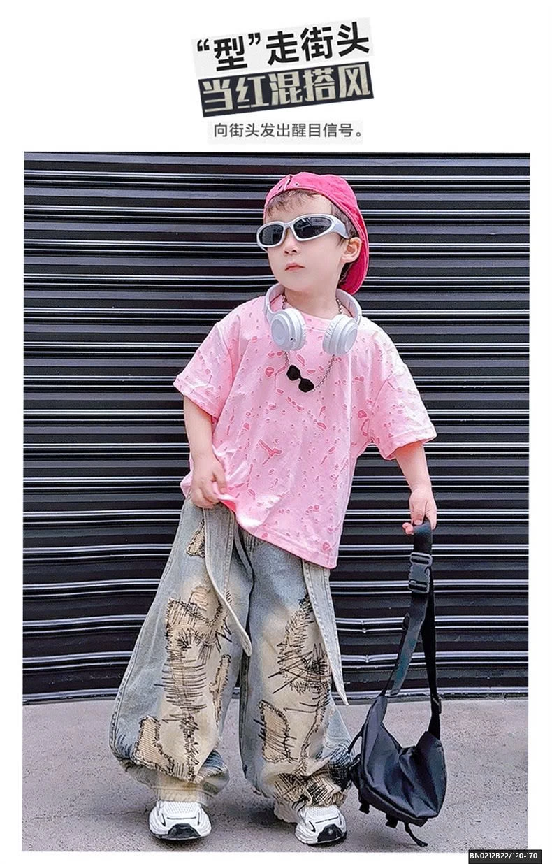 SÉT ÁO THUN VẢY SƠN MIX QUẦN JEAN CÁ TÍNH