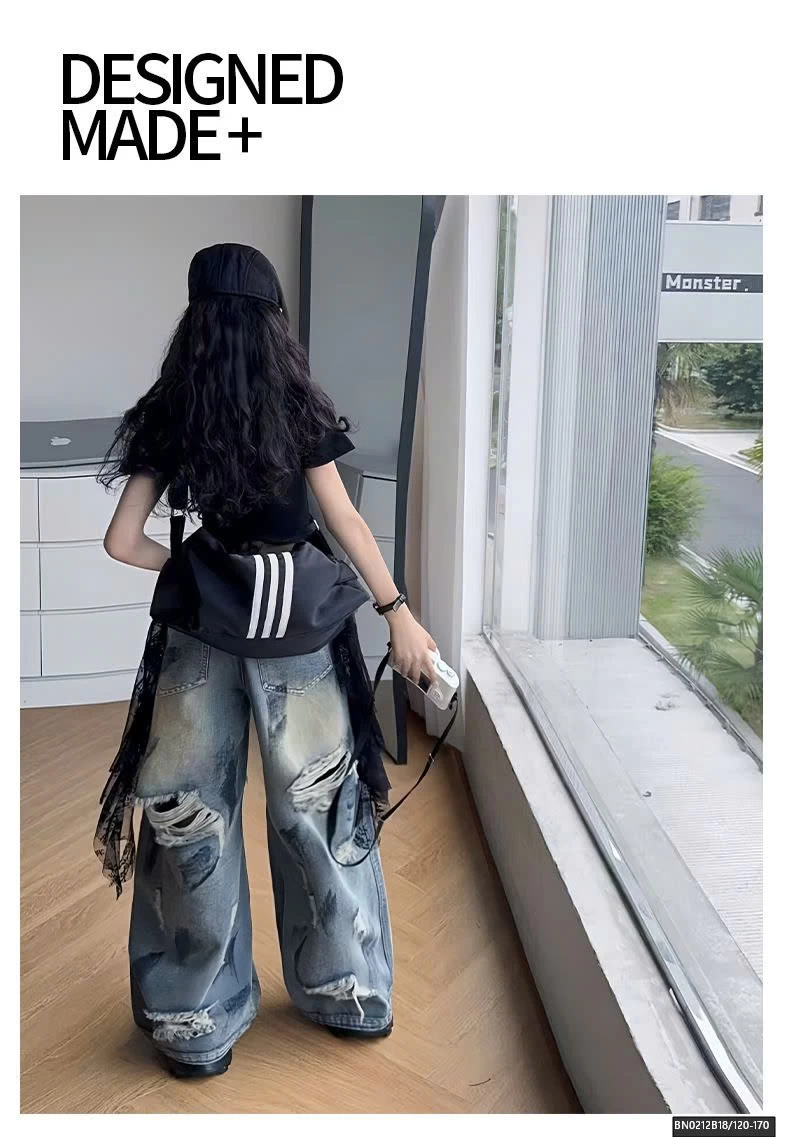 SÉT ÁO CROPTOP VIỀN REN MIX QUẦN JEAN RÁCH VẢY SƠN