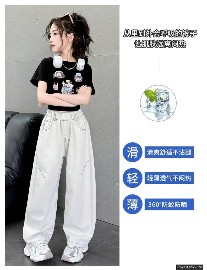 SET QUẦN JEAN TRẮNG MIX CROPTOP DỄ THƯƠNG