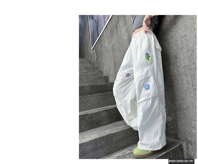 QUẦN THÔ MỎNG THÊU HOA