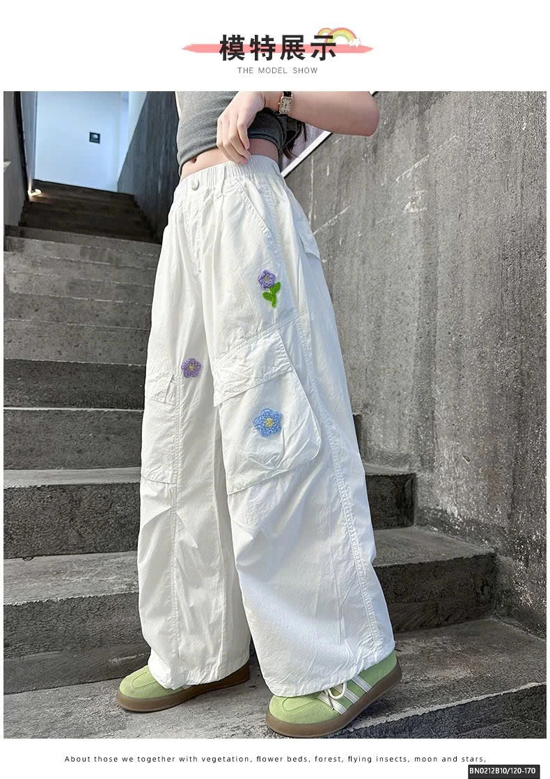 QUẦN THÔ MỎNG THÊU HOA