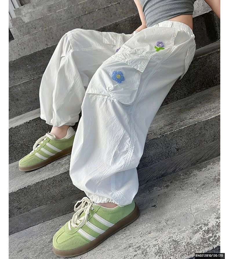 QUẦN THÔ MỎNG THÊU HOA