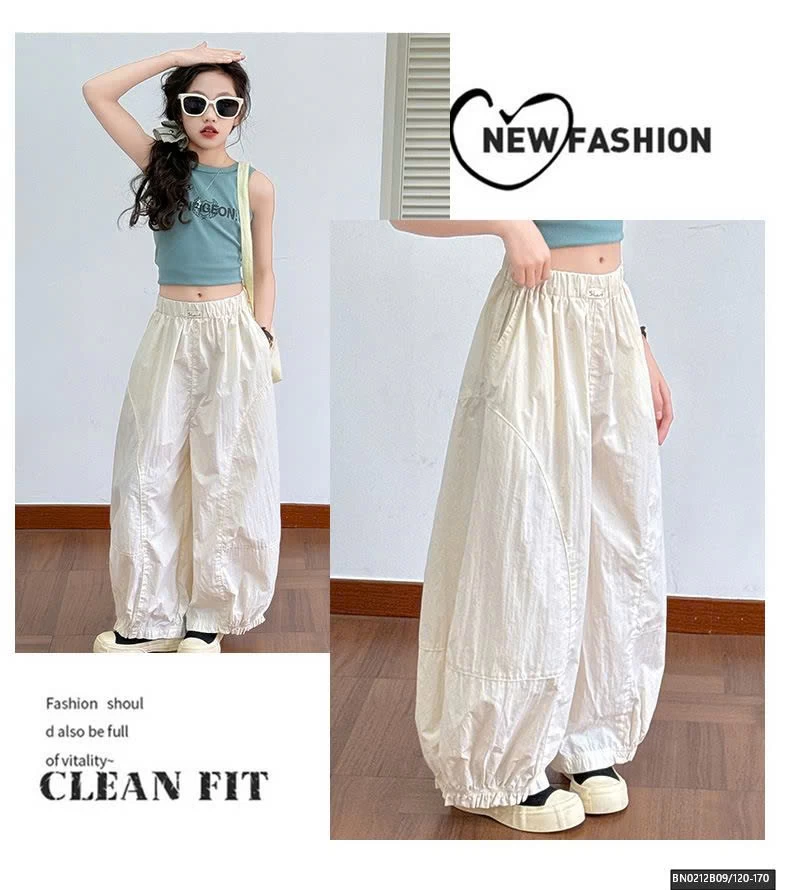 QUẦN THÔ MỎNG BO GẤU BÉ GÁI