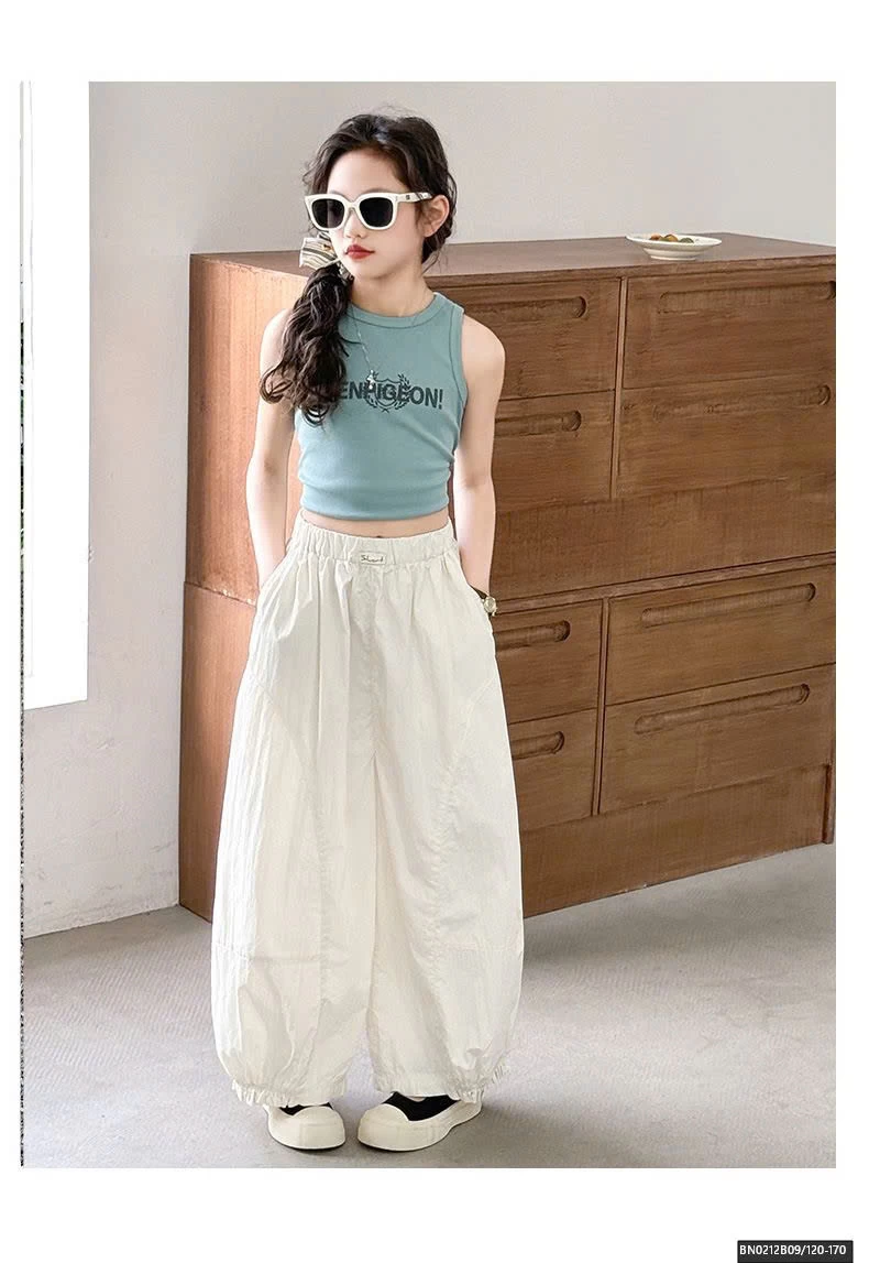 QUẦN THÔ MỎNG BO GẤU BÉ GÁI