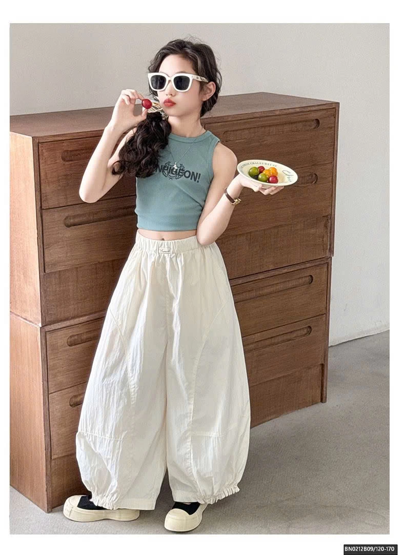 QUẦN THÔ MỎNG BO GẤU BÉ GÁI