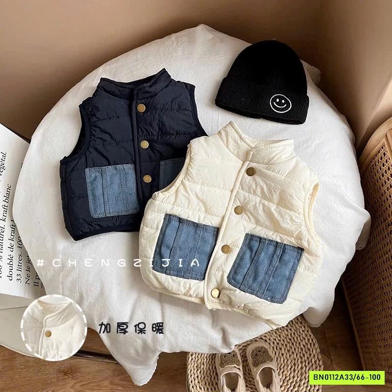 KHOÁC GILE PHAO PHỐI MÀU TÚI SZ NHÍ