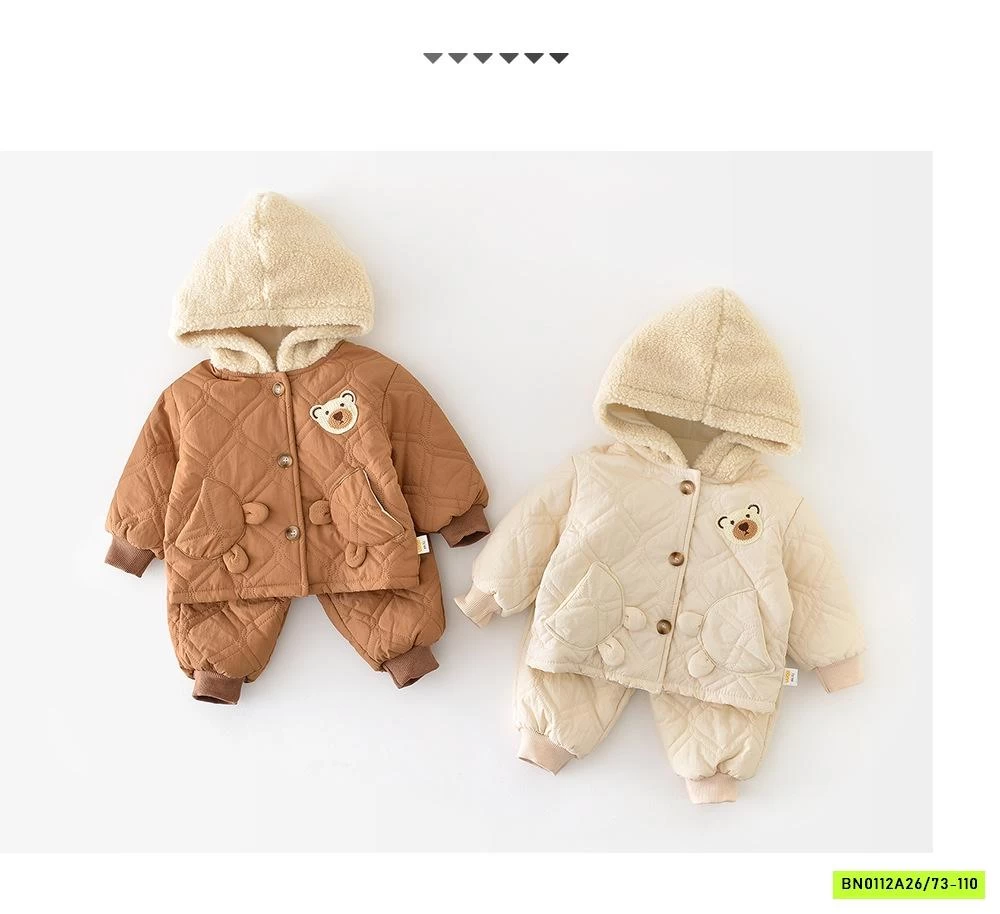 BỘ PHAO GẤU LÓT NHUNG ADNNKIDS