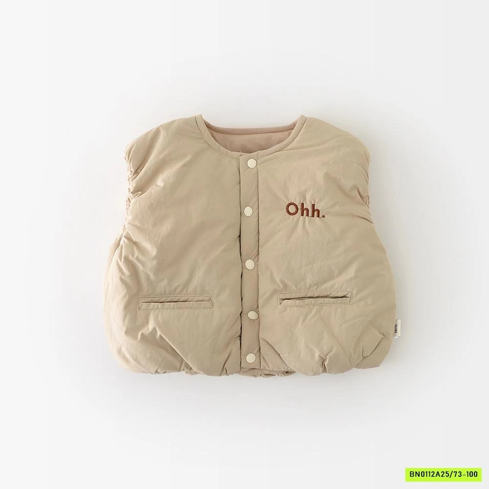 KHOÁC GILE PHAO BÍ ABNNKIDS THÊU CHỮ