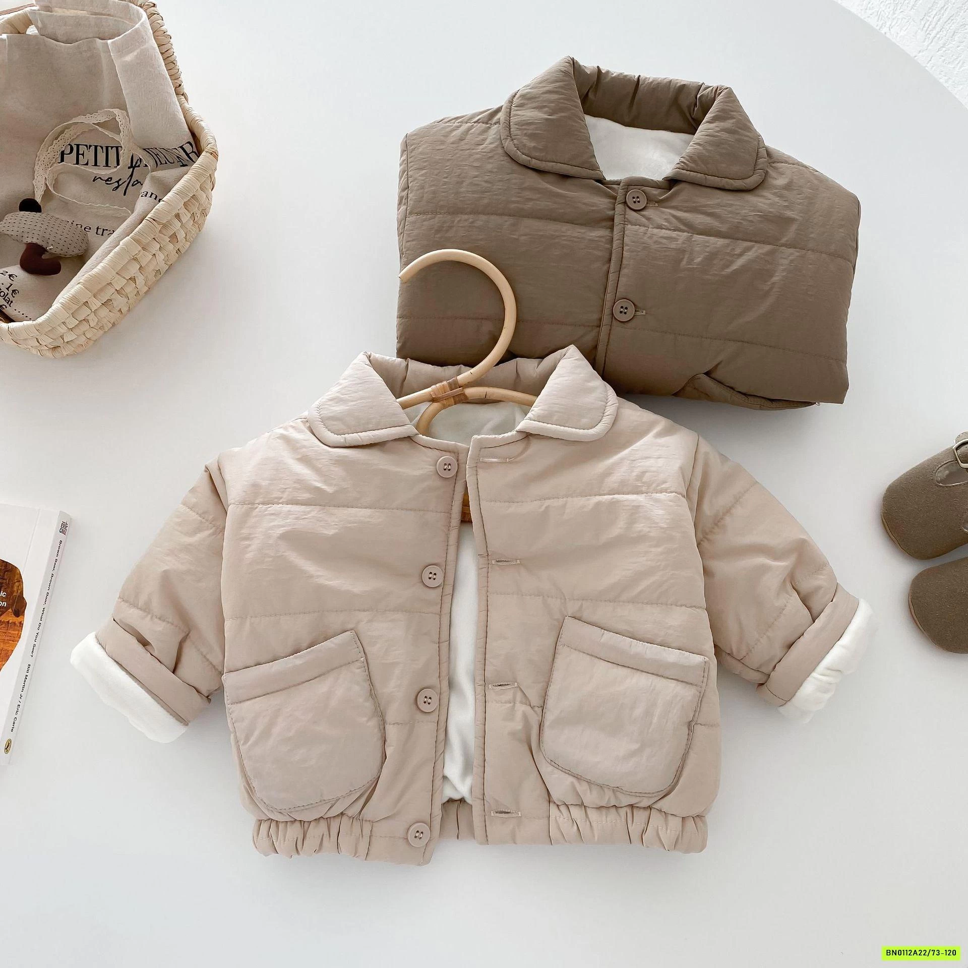 KHOÁC PHAO LÓT NHUNG BO GẤU