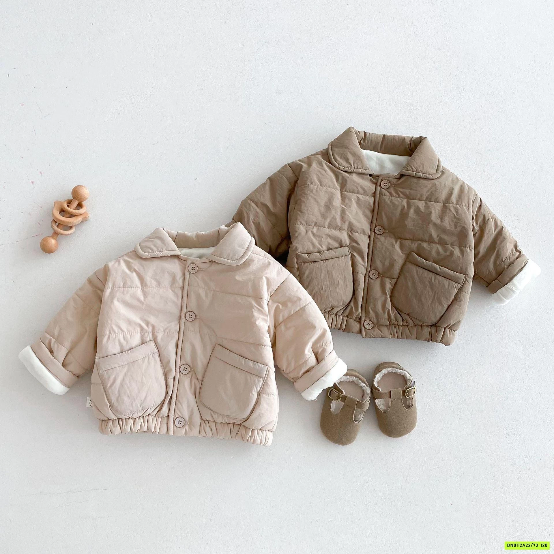 KHOÁC PHAO LÓT NHUNG BO GẤU