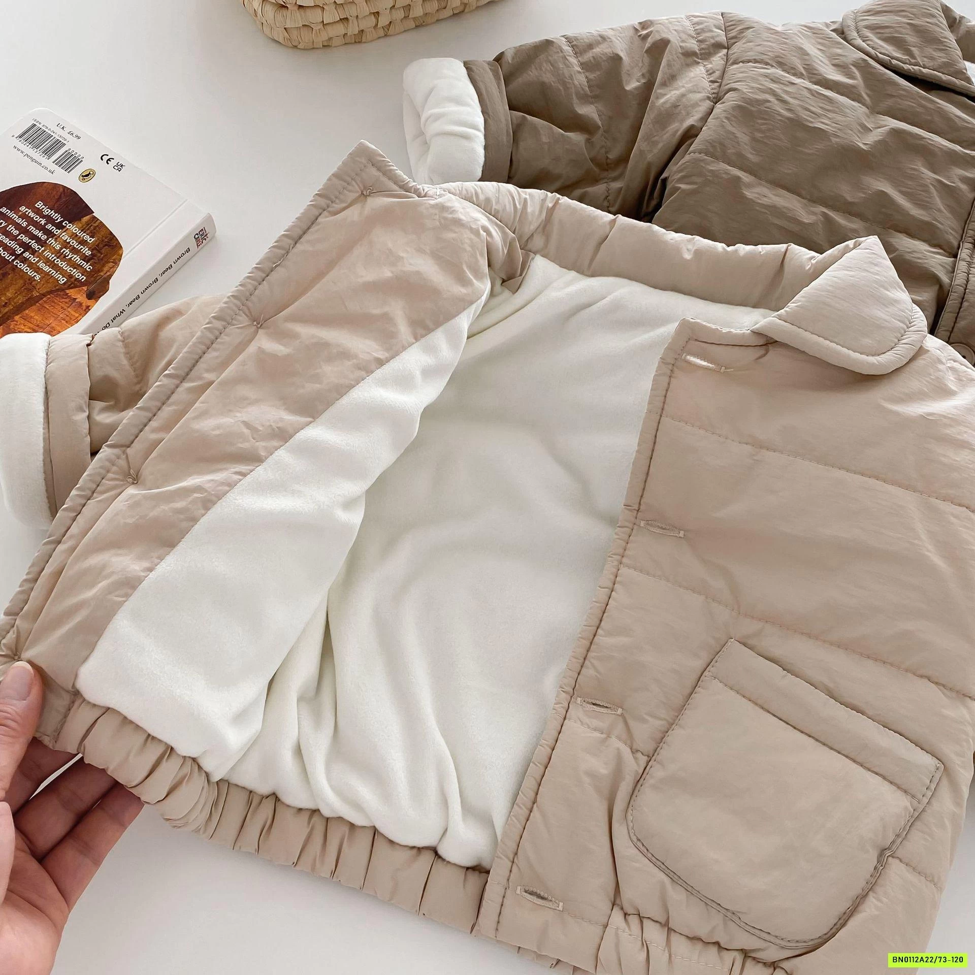 KHOÁC PHAO LÓT NHUNG BO GẤU