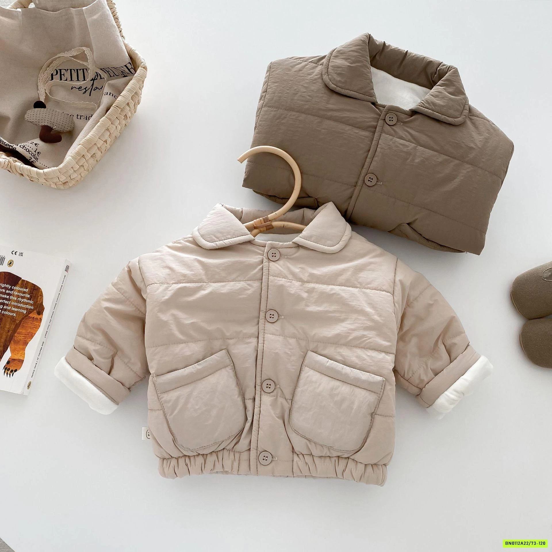 KHOÁC PHAO LÓT NHUNG BO GẤU