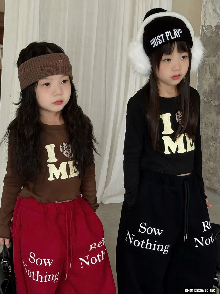 QUẦN NỈ IN CHỮ LÓT LÔNG DÁNG HIPHOP