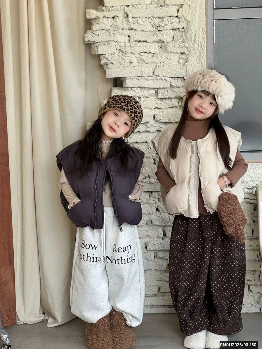 QUẦN NỈ IN CHỮ LÓT LÔNG DÁNG HIPHOP