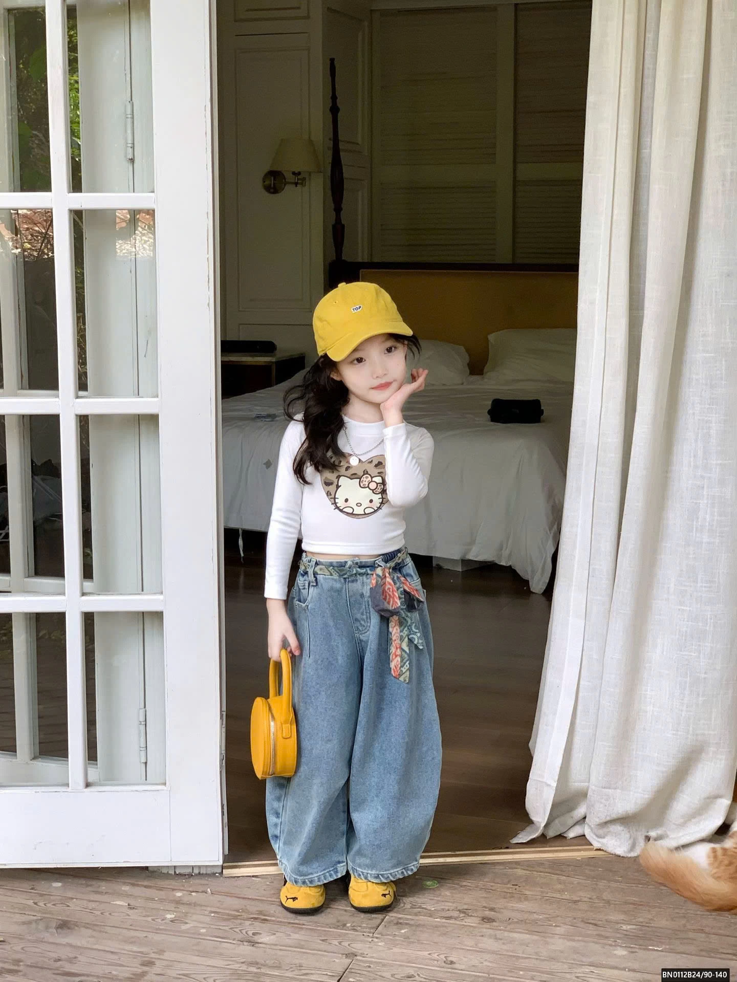 ÁO THUN CROPTOP MÈO DÀI TAY