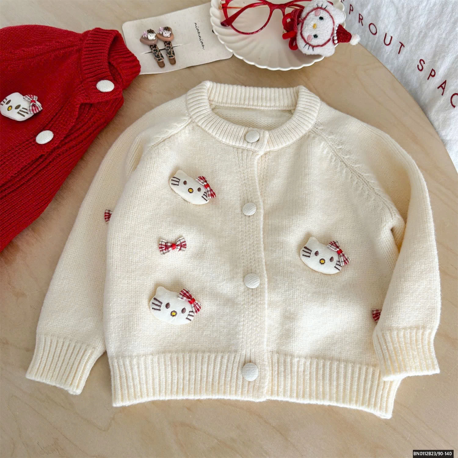 CARDIGAN KITTY XINH YÊU CHO BÉ GÁI
