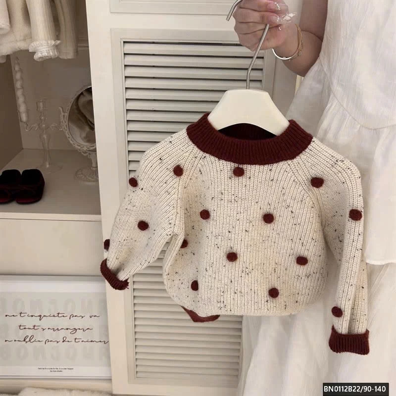 ÁO LEN QUẢ BÔNG ĐỎ