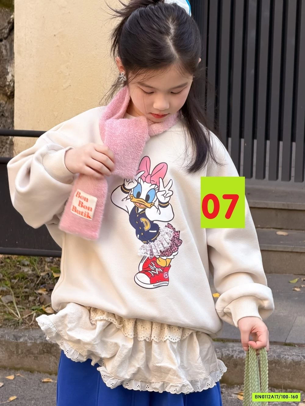 ÁO NỈ IN HÌNH KUMAI LÓT LÔNG CỪU