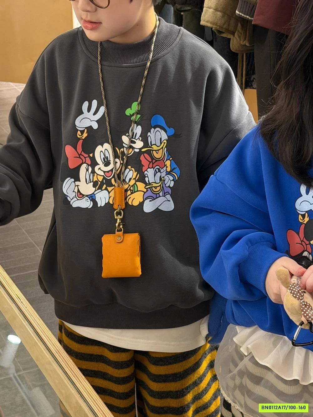 ÁO NỈ IN HÌNH KUMAI LÓT LÔNG CỪU