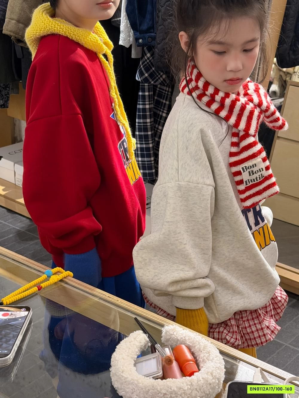 ÁO NỈ IN HÌNH KUMAI LÓT LÔNG CỪU