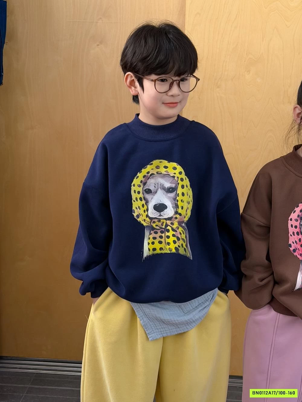 ÁO NỈ IN HÌNH KUMAI LÓT LÔNG CỪU