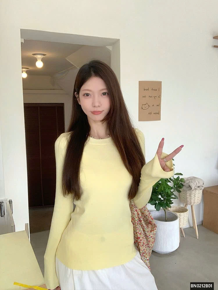 ÁO LEN TRƠN DỆT KIM NỮ