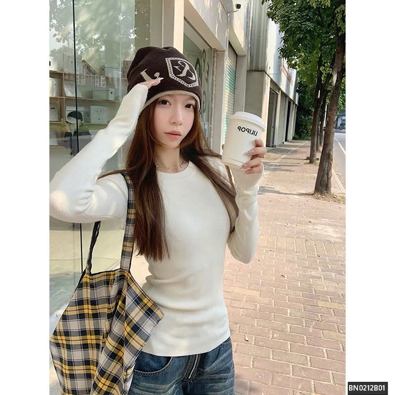 ÁO LEN TRƠN DỆT KIM NỮ