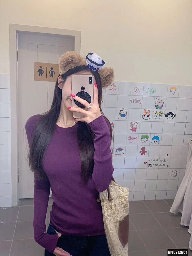 ÁO LEN TRƠN DỆT KIM NỮ