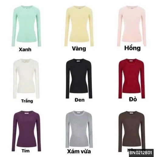 ÁO LEN TRƠN DỆT KIM NỮ