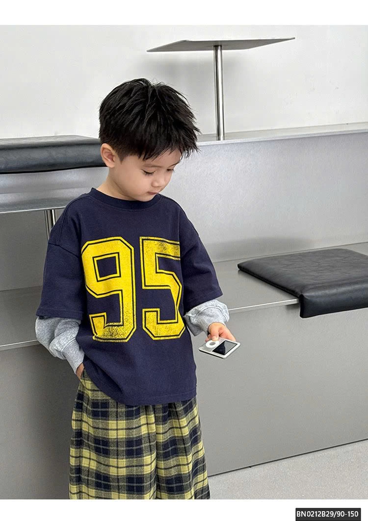 ÁO THUN DÀY TAY NỐI SỐ 95