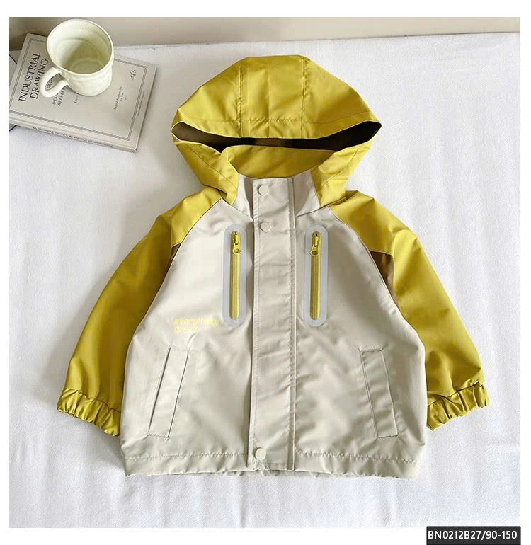 ÁO KHOÁC GIÓ PHỐI MÀU KHÓA PHẢN QUANG