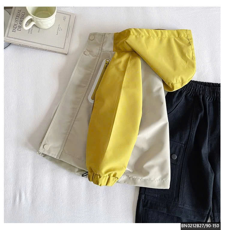 ÁO KHOÁC GIÓ PHỐI MÀU KHÓA PHẢN QUANG