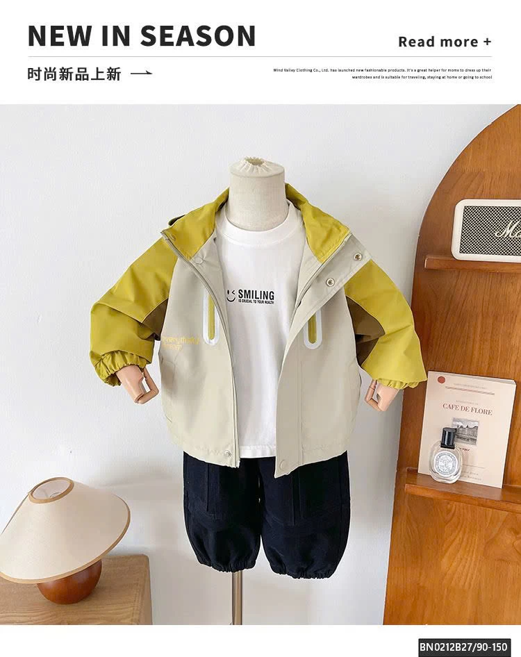 ÁO KHOÁC GIÓ PHỐI MÀU KHÓA PHẢN QUANG