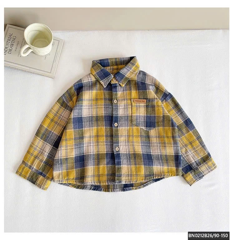 SƠ MI CARO BÉ TRAI CAO CẤP