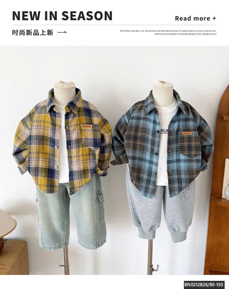 SƠ MI CARO BÉ TRAI CAO CẤP