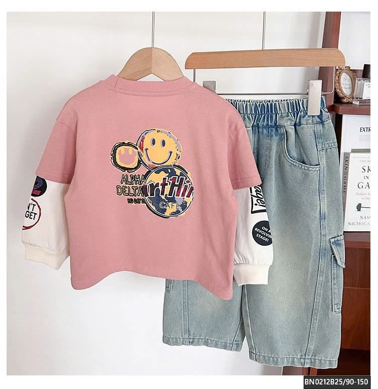 ÁO THUN TAY NỒI MÀU HỒNG IN HÌNH ĐỊA CẦU