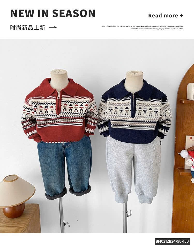 ÁO LEN HỌA TIẾT CỔ KHÓA CAO CẤP