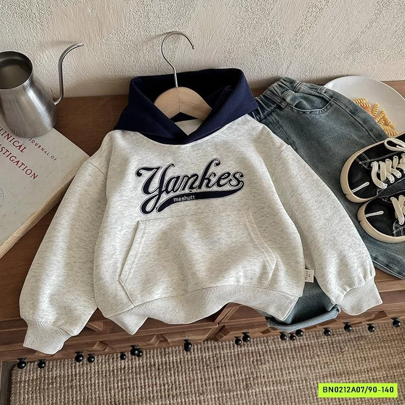 HOODIE TÚI TRƯỚC PHỐI MÀU MŨ