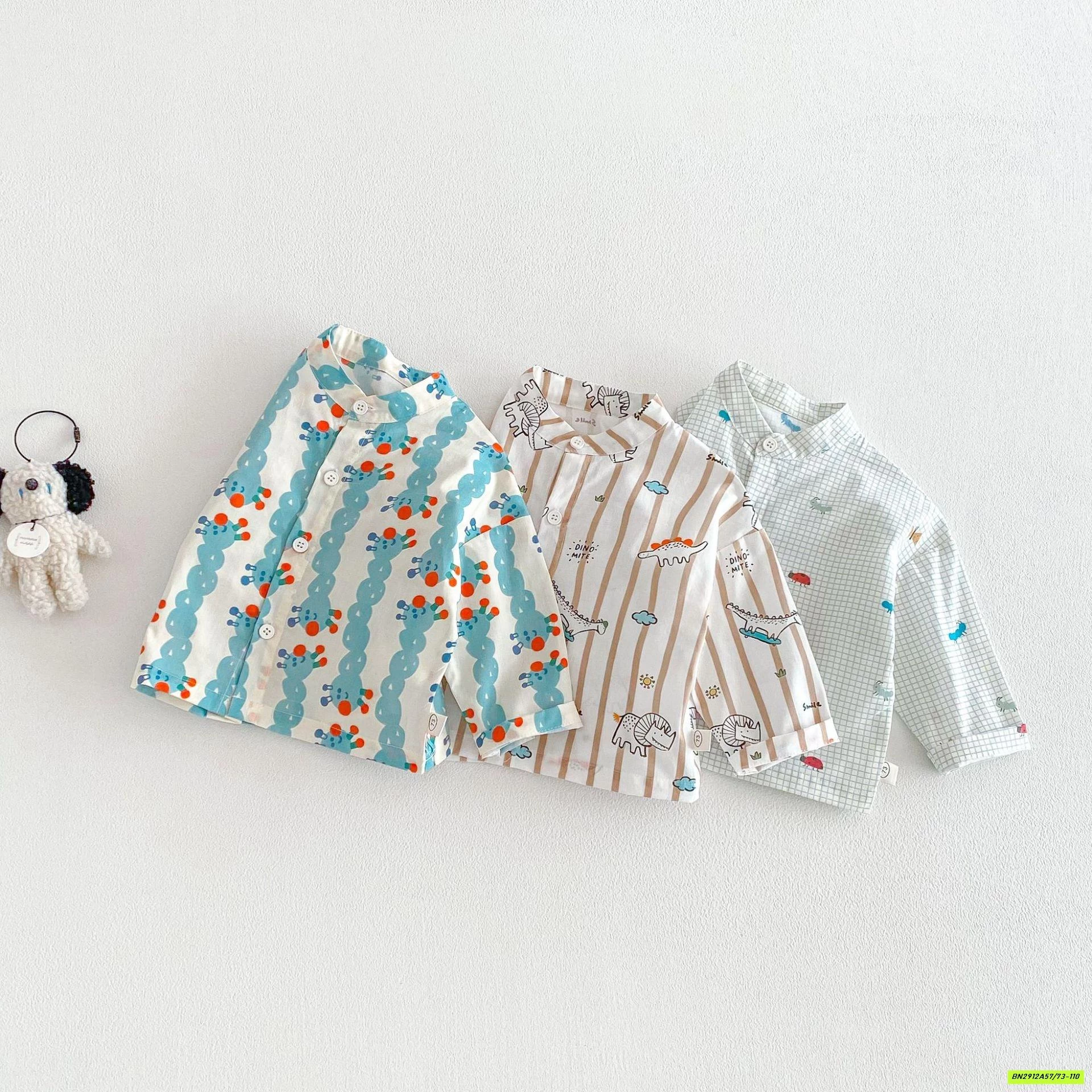 SƠ MI CỔ TRỤ HOẠT HÌNH NHÍ