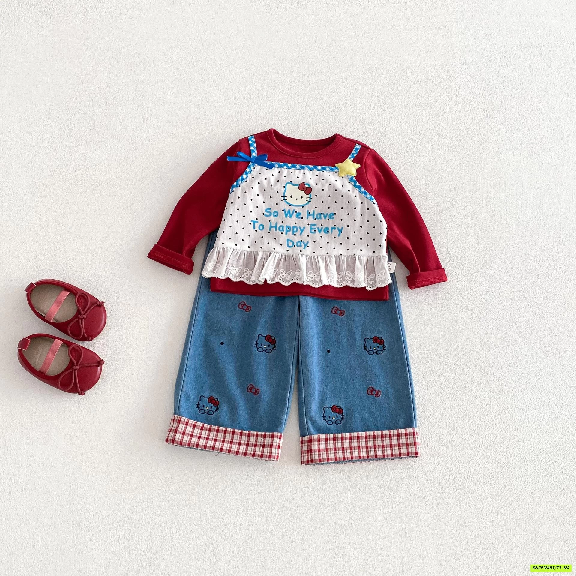 SÉT ÁO DỄ THƯƠNG MIX QUẦN KITTY