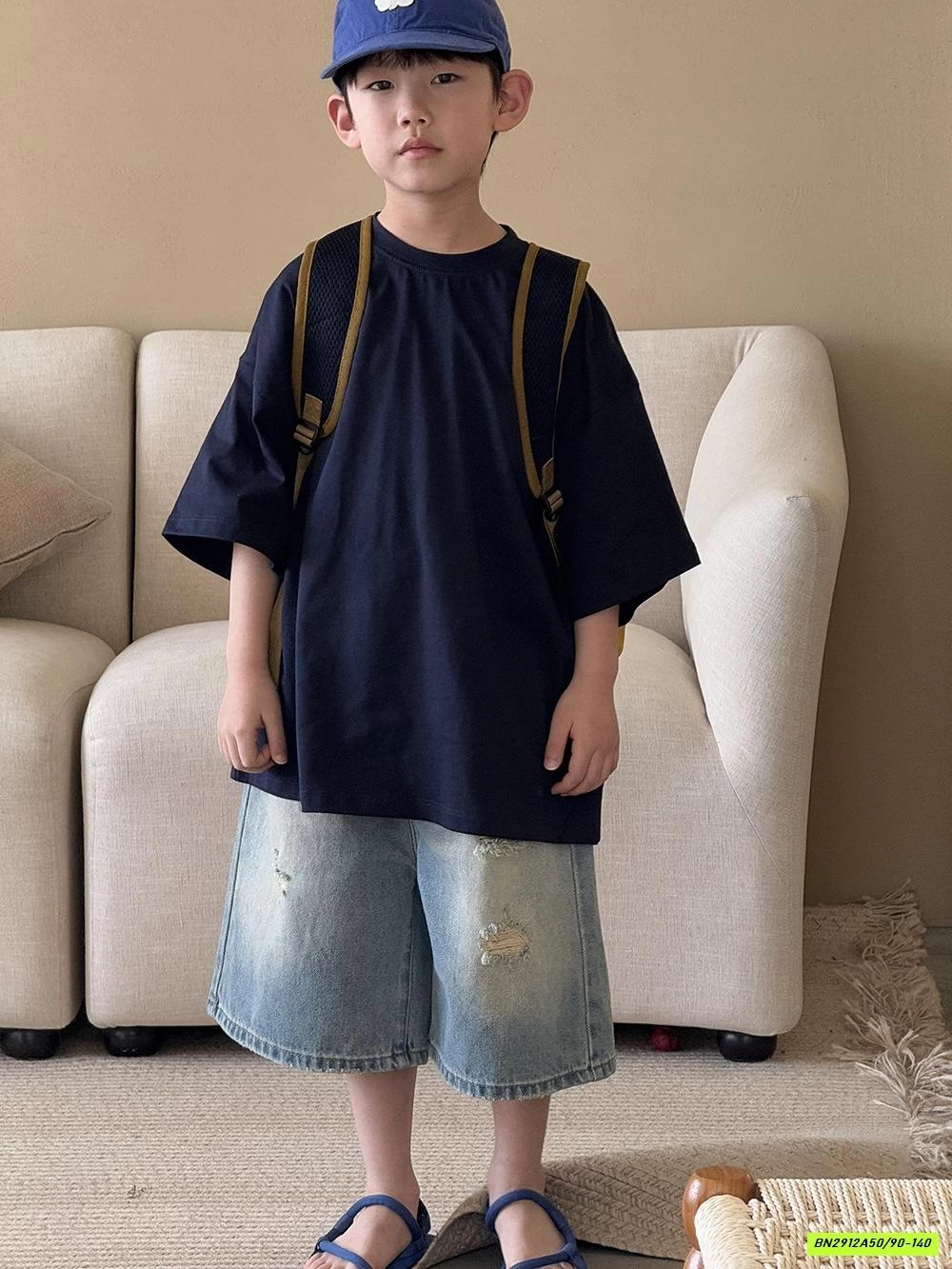 JEANS LỬNG RÁCH GỐI BẠC MÀU