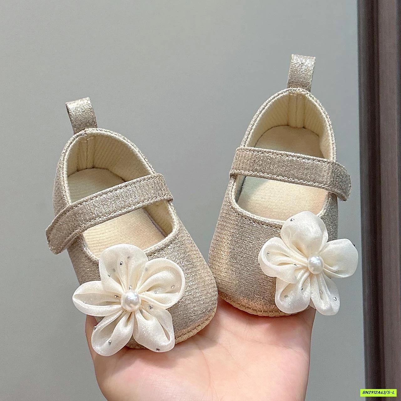 GIÀY BÚP BÊ TẬP ĐI GẮN HOA