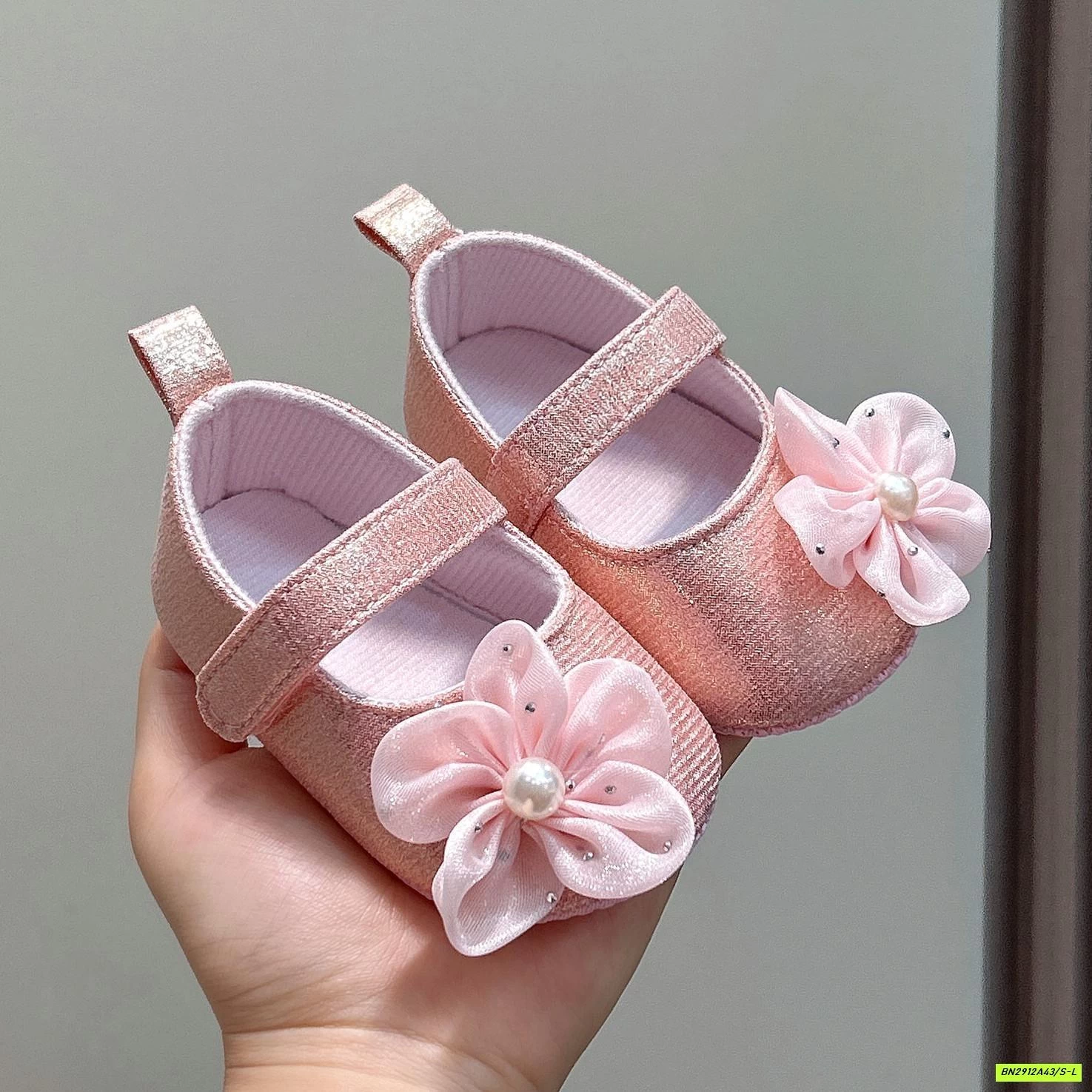 GIÀY BÚP BÊ TẬP ĐI GẮN HOA