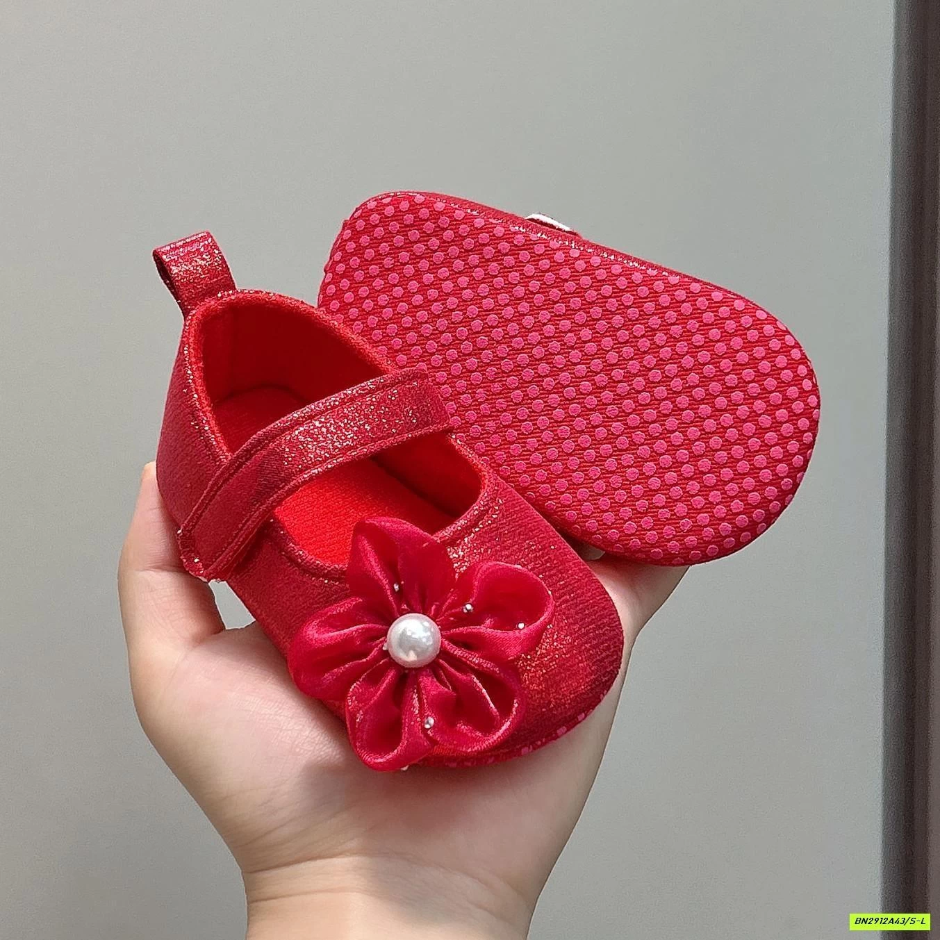 GIÀY BÚP BÊ TẬP ĐI GẮN HOA