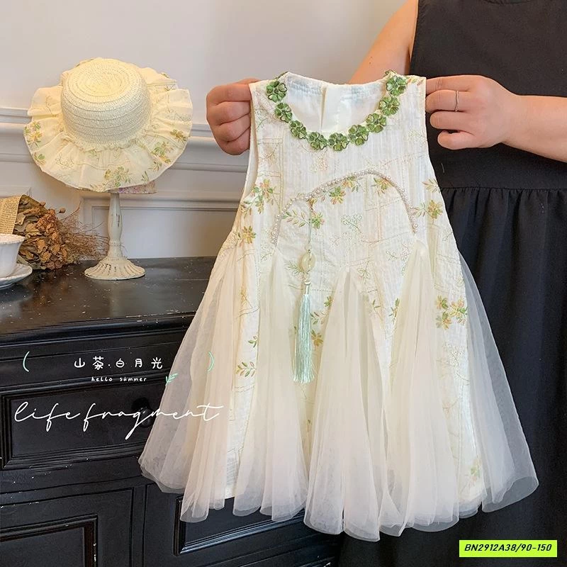 ĐẦM VOAN CỔ TRANG CÁCH TÂN BLUETOWN