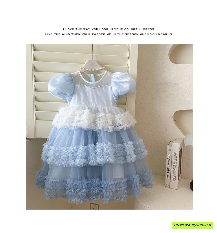 ĐẦM TUTU CÔNG CHÚA LOANG MÀU BLUETOWN