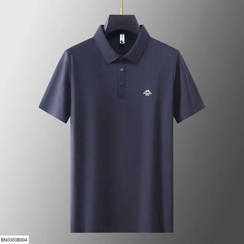 ÁO POLO NAM TRƠN MÀU LOGO NỔI