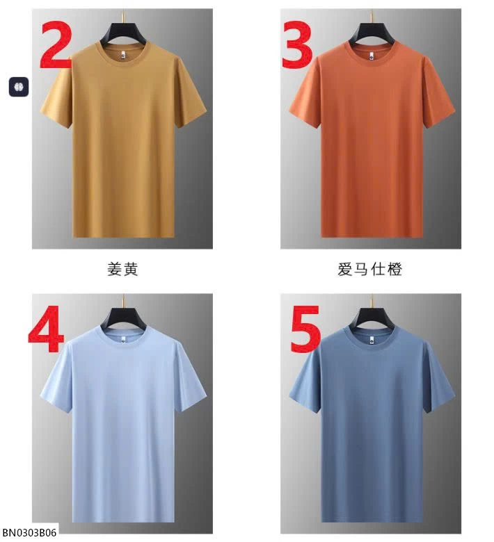 ÁO THUN NAM TRƠN CỔ TRÒN