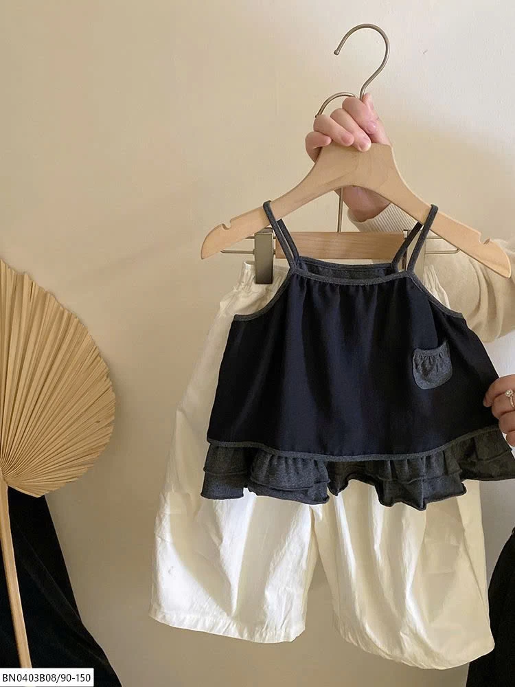 SÉT ÁO 2 DÂY QUẦN SUỐNG TRẮNG