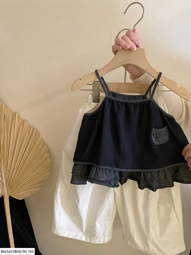 SÉT ÁO 2 DÂY QUẦN SUỐNG TRẮNG